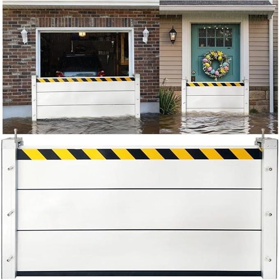 Removable Reusable Flood Barriers for Home and Garage