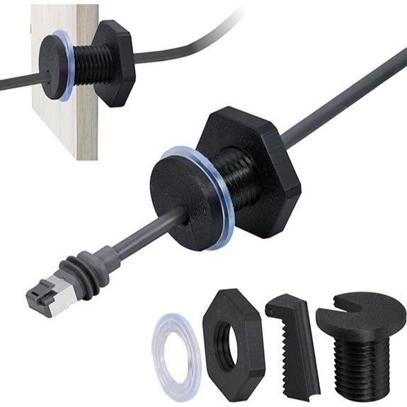 2-Pack RV Cable Grommets for Starlink and Ethernet