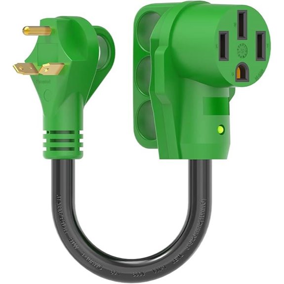 RVGUARD 30A to 50A RV Adapter Cord with LED