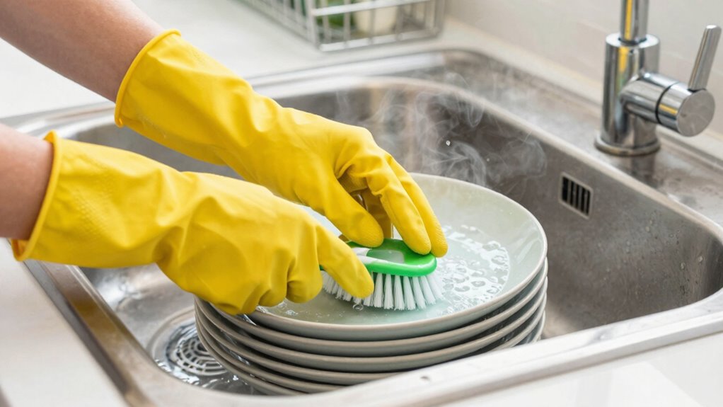 sanitize dishes without hot water
