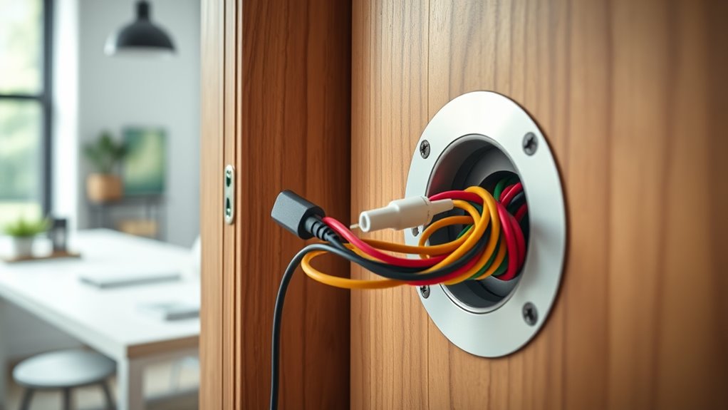 secure cable pass through installation