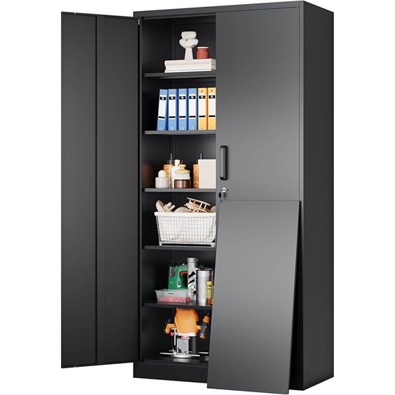 SISESOL Metal Storage Cabinet with Lock