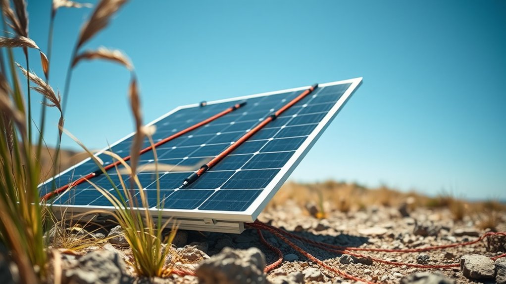 secure panels with stakes