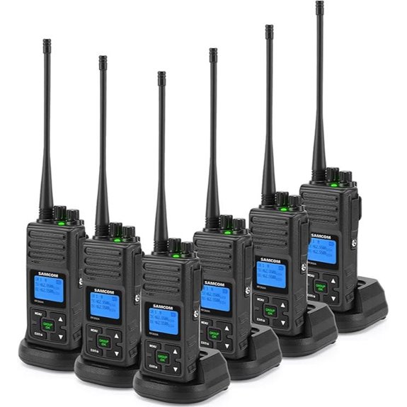 SAMCOM 2-Way Radio Set with Earpieces (6 Pack)