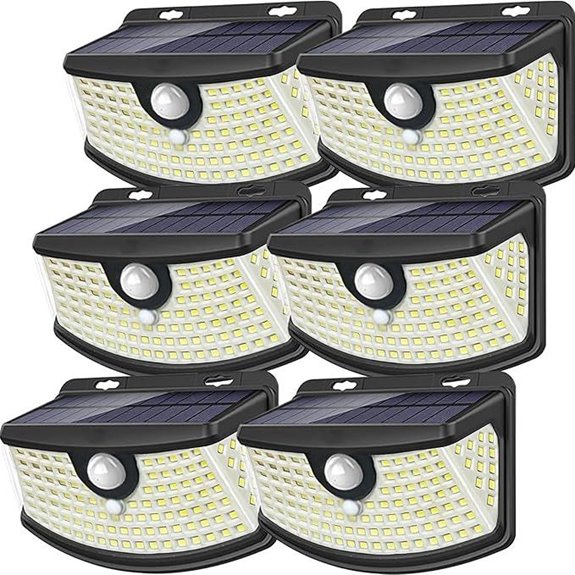 Aootek Solar Motion Sensor Lights (6-Pack)