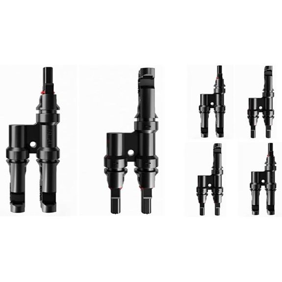 6PCS Solar Panel Parallel Connectors Y Connector Kit