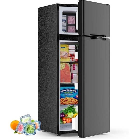Mini Fridge with Freezer 4.5 Cu.Ft Black