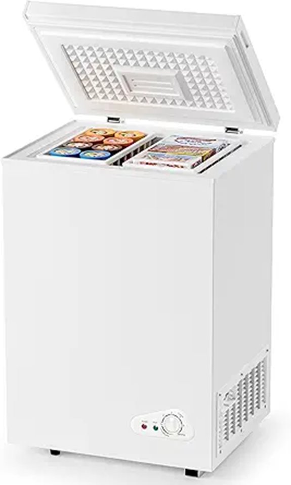5.0 Cu.Ft Chest Freezer with Baskets and Temp Control