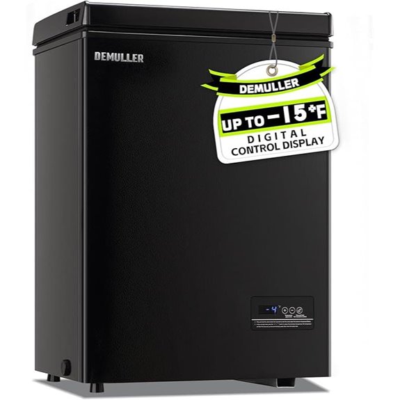 Mini Chest Freezer with Baskets and Electronic Control
