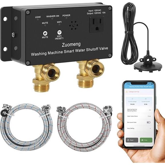 WiFi Smart Water Valve with Leak Sensor