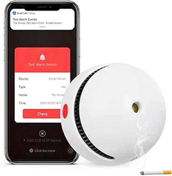 Interconnected Smart Smoke Detector with App Alerts