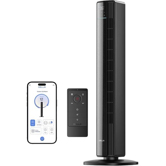 Della 42 Smart Tower Fan with Remote and App