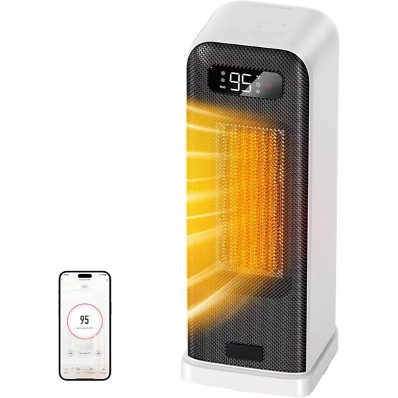 Smart WiFi Space Heater with Thermostat and Timer