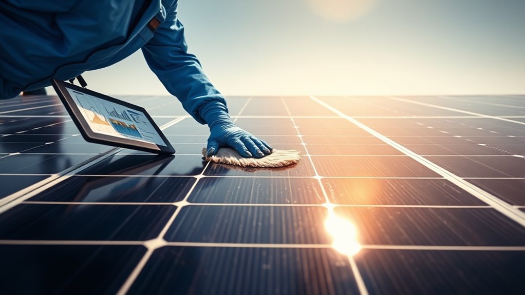 soiling impacts and cleaning efficacy