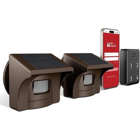 eMACROS Pro 4 Solar Driveway Alarm with App