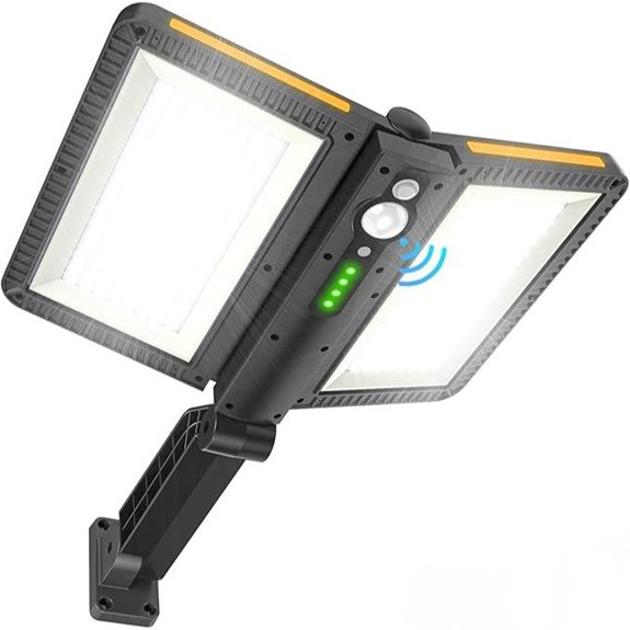 Ropelux Solar Flood Lights with Motion Sensor and 5 Modes