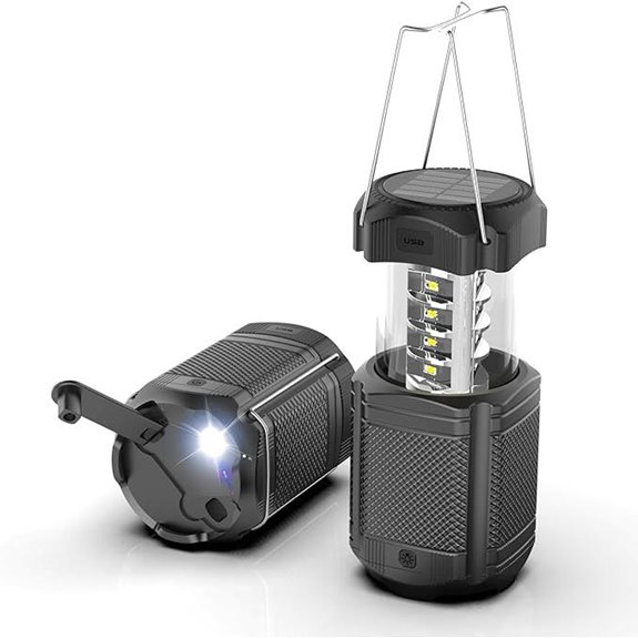Solar Camping Lantern with USB Charger and 5000mAh Battery