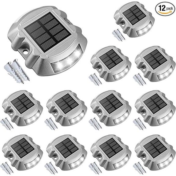 VOLISUN Solar Deck & Pathway LED Lights (12-Pack)