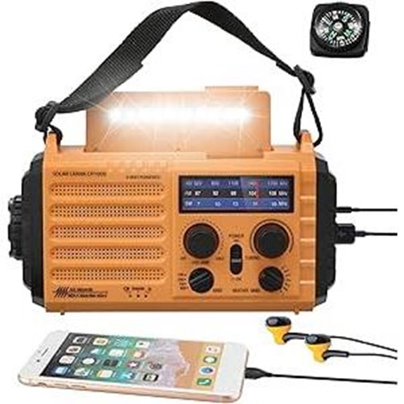 NOAA Emergency Radio with Solar and Phone Charger