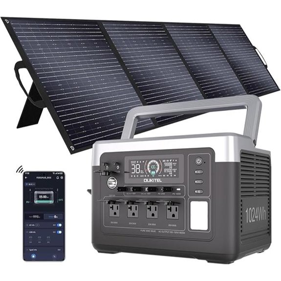 OUKITEL P1000 Plus Solar Power Station & Panel