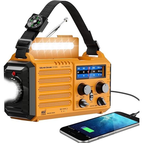 solar powered emergency radio