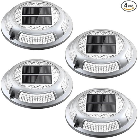 Solar Powered Driveway & Pathway Lights (4 Pack)