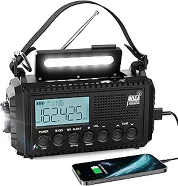 Raynic NOAA Solar Emergency Radio with Phone Charger