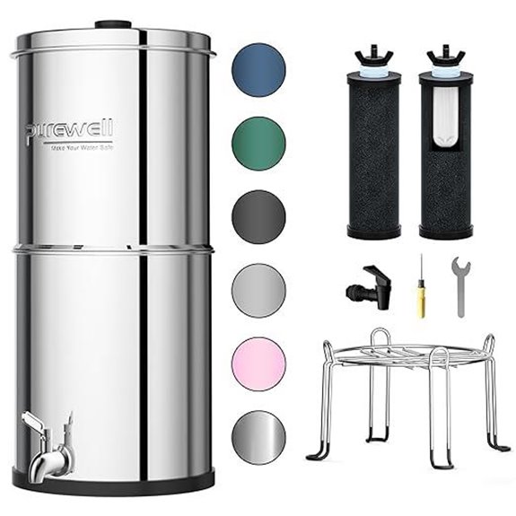 Purewell 3-Stage Stainless Steel Water Filter System