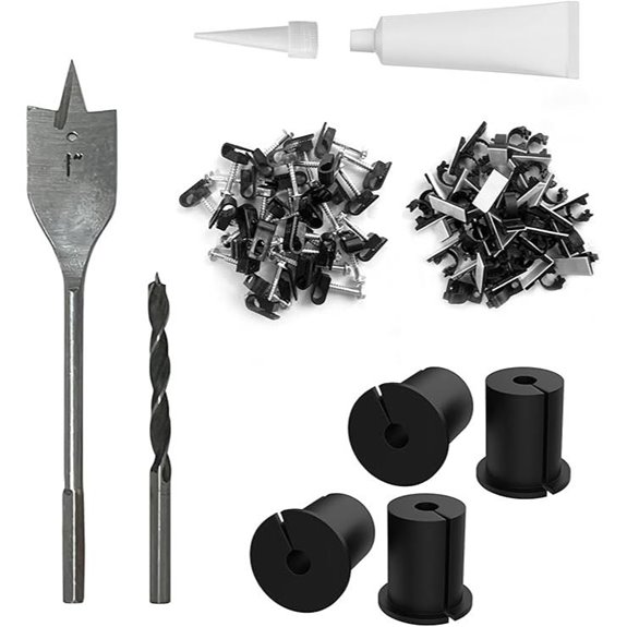 Starlink Cable Routing Kit with Clips and Wall Bushings