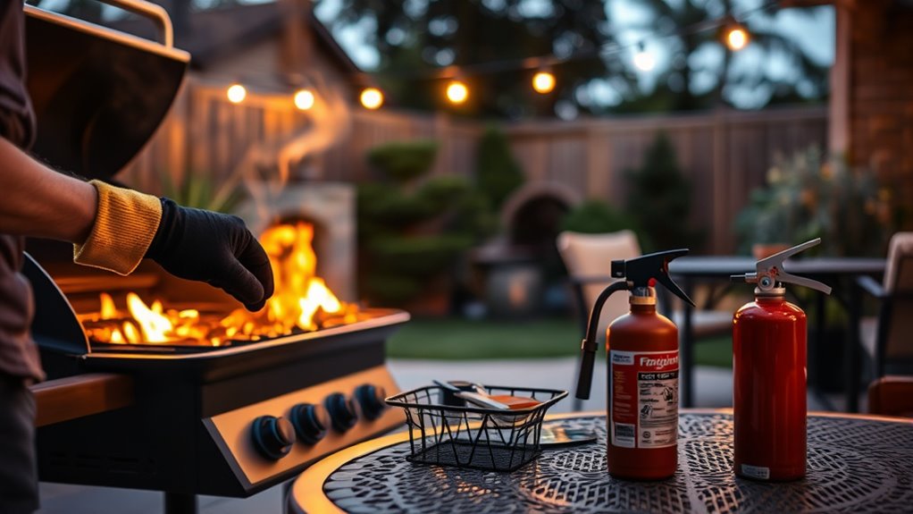 stay calm extinguish safely