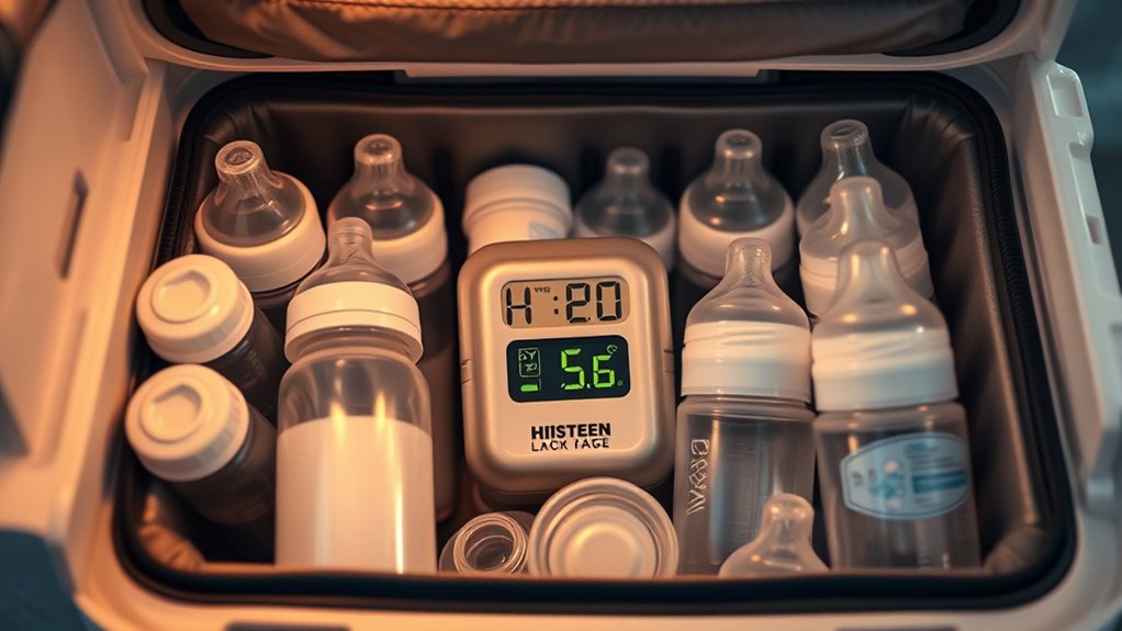 stock extra bottles and nipples