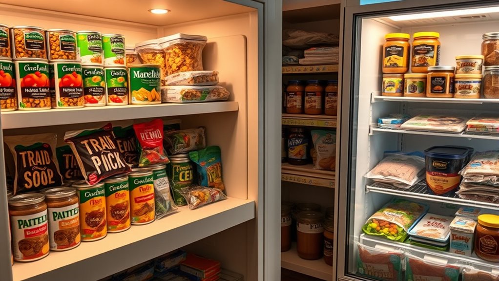 stockpile shelf stable emergency foods