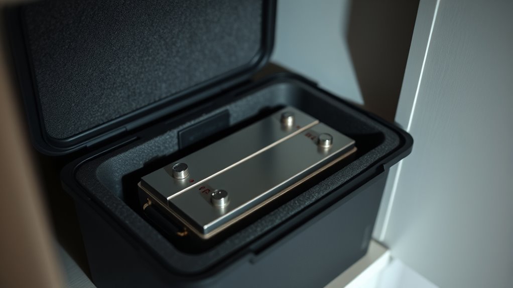 store batteries in cool shade