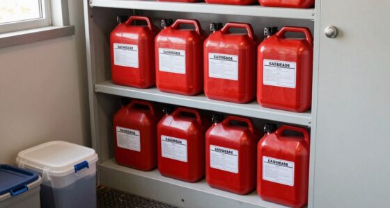 store gasoline safely outdoors