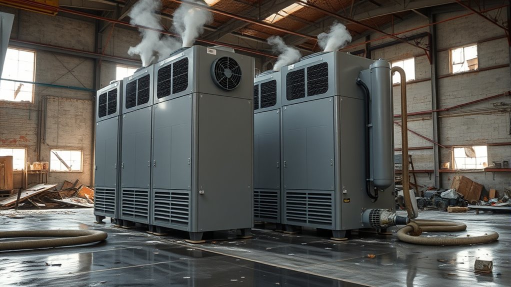 storm cleanup dehumidifier considerations