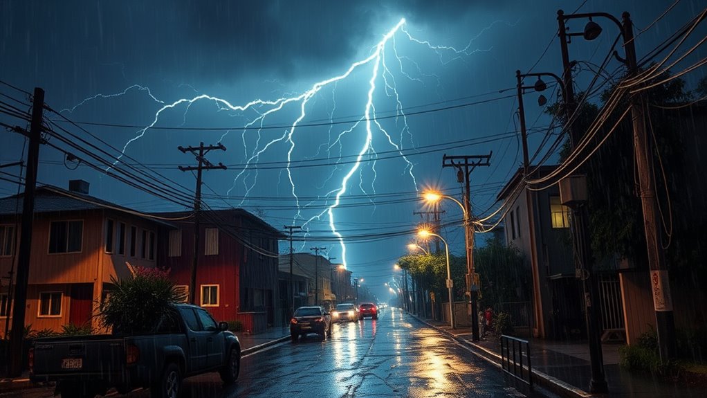 storms damage power infrastructure