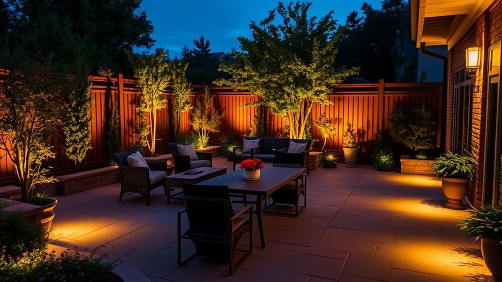 strategic outdoor lighting placement