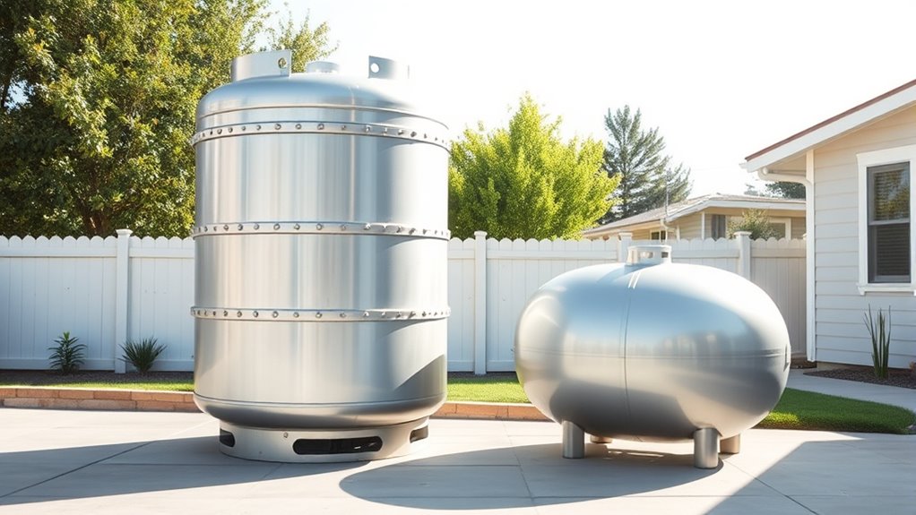 tank size and installation