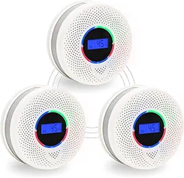 10-Year Wireless Smoke & CO Detectors (3 Pack)