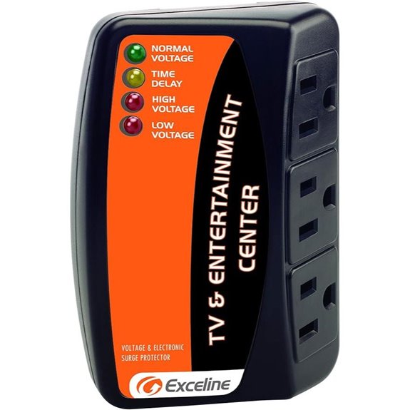 3-Outlet Surge Protector for Electronics