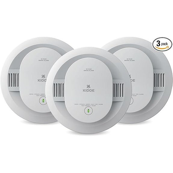 Kidde 10-Year Battery Smoke Detectors (3-Pack)