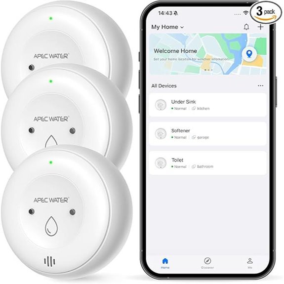 APEC WiFi Water Leak Detectors (3-Pack)