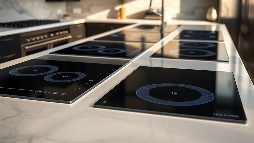 top double induction cooktops