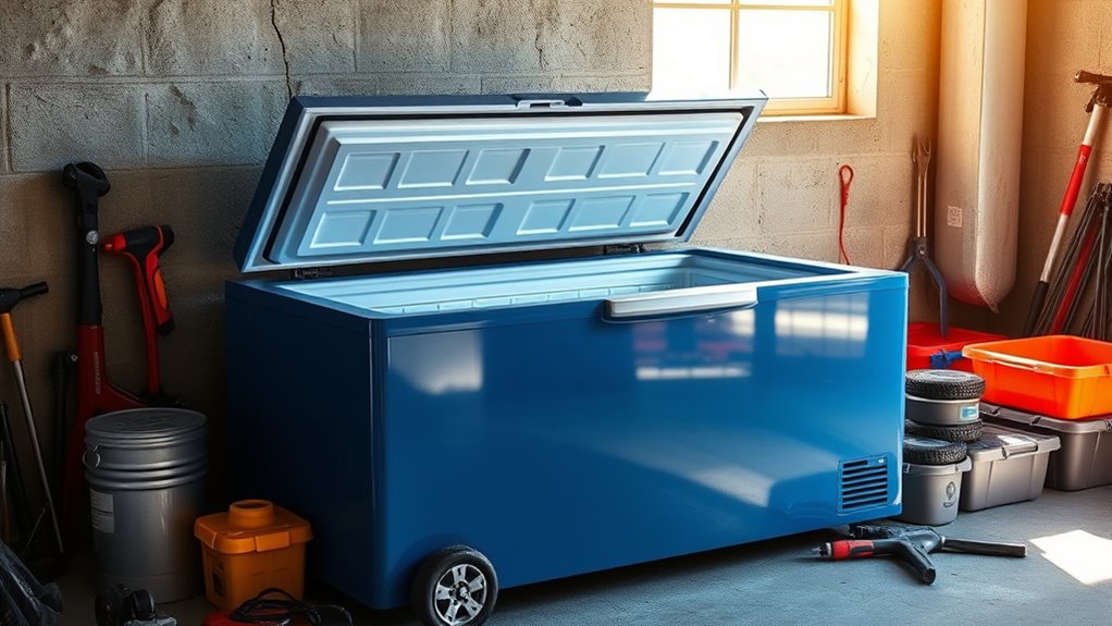top garage freezers for heat