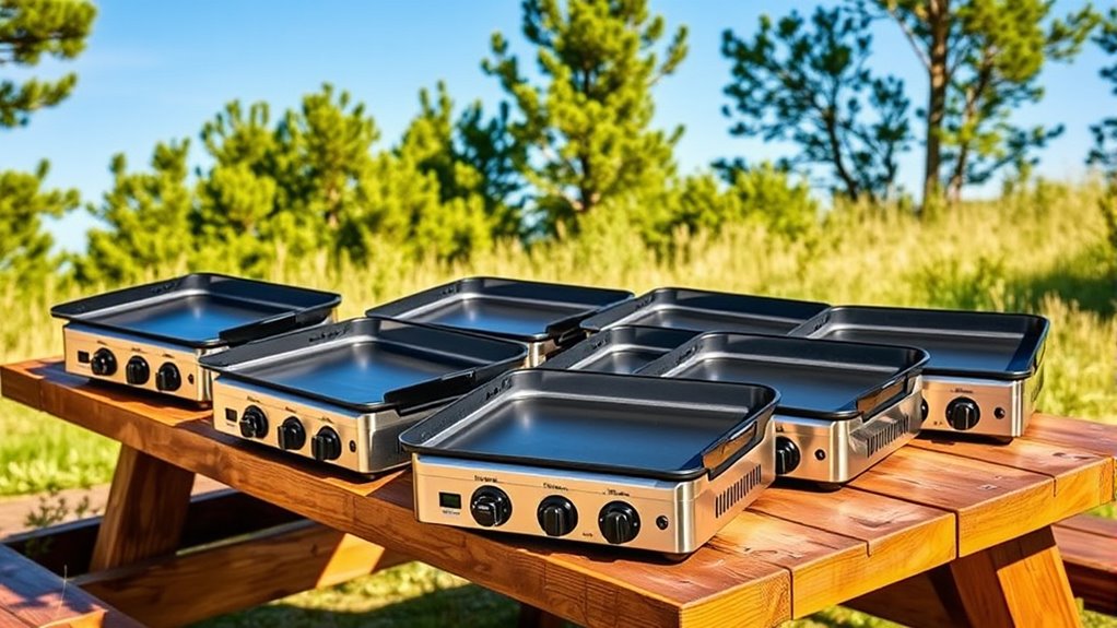 top portable electric griddles