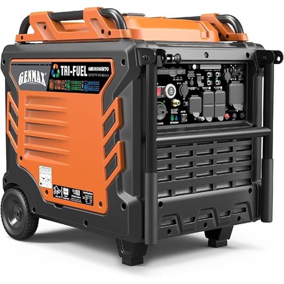 GENMAX Tri-Fuel 10500W Generator with Remote Start