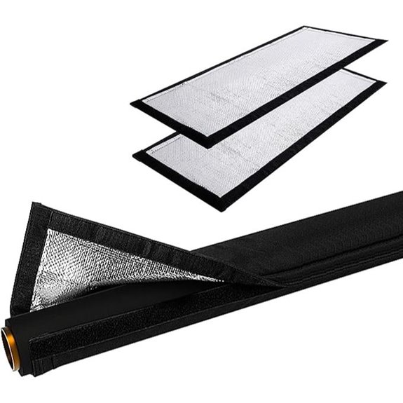 2 Pcs 3-Layer Outdoor Pipe Insulation Sleeve