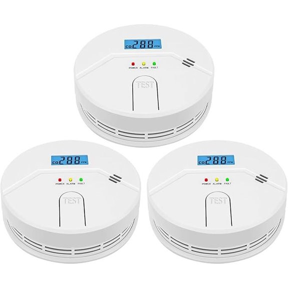 3-Pack Smoke & CO Alarm Combo with 85dB Siren