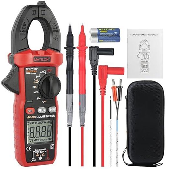 Digital Clamp Meter Multimeter TRMS 6000 Counts
