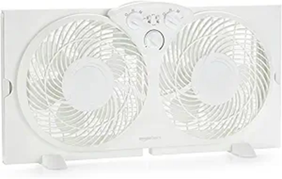 Amazon Basics 9-Inch Twin Window Fans